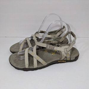 Merrell Terran Lattice-K j22236 Leather Sandals 9